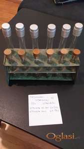 Stalak za epruvete , epruvete, čepovi